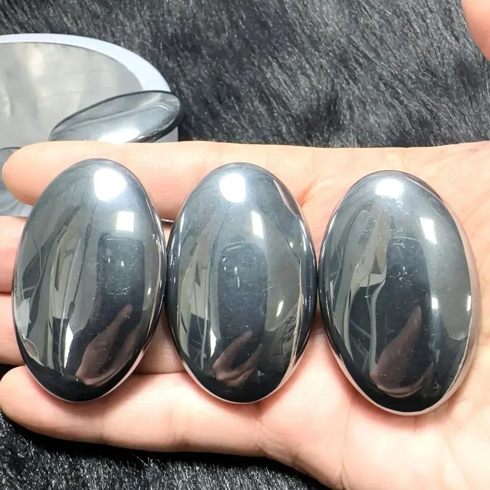 أحجار طبيعية تيراهيرتز حجر النخيل بحجم الجيب كريستال تدليك الصخور القلق مقتنيات كريستال الحجر اللعب مع