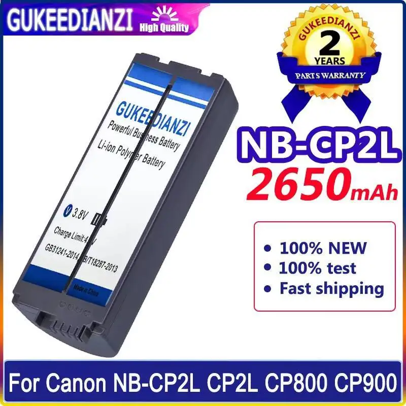 

Photo Printer Battery NB-CP2L 2650Mah For Canon NB-CP1L CP2L Selphy CP800 CP900 CP910 CP1200 CP100 CP1300
