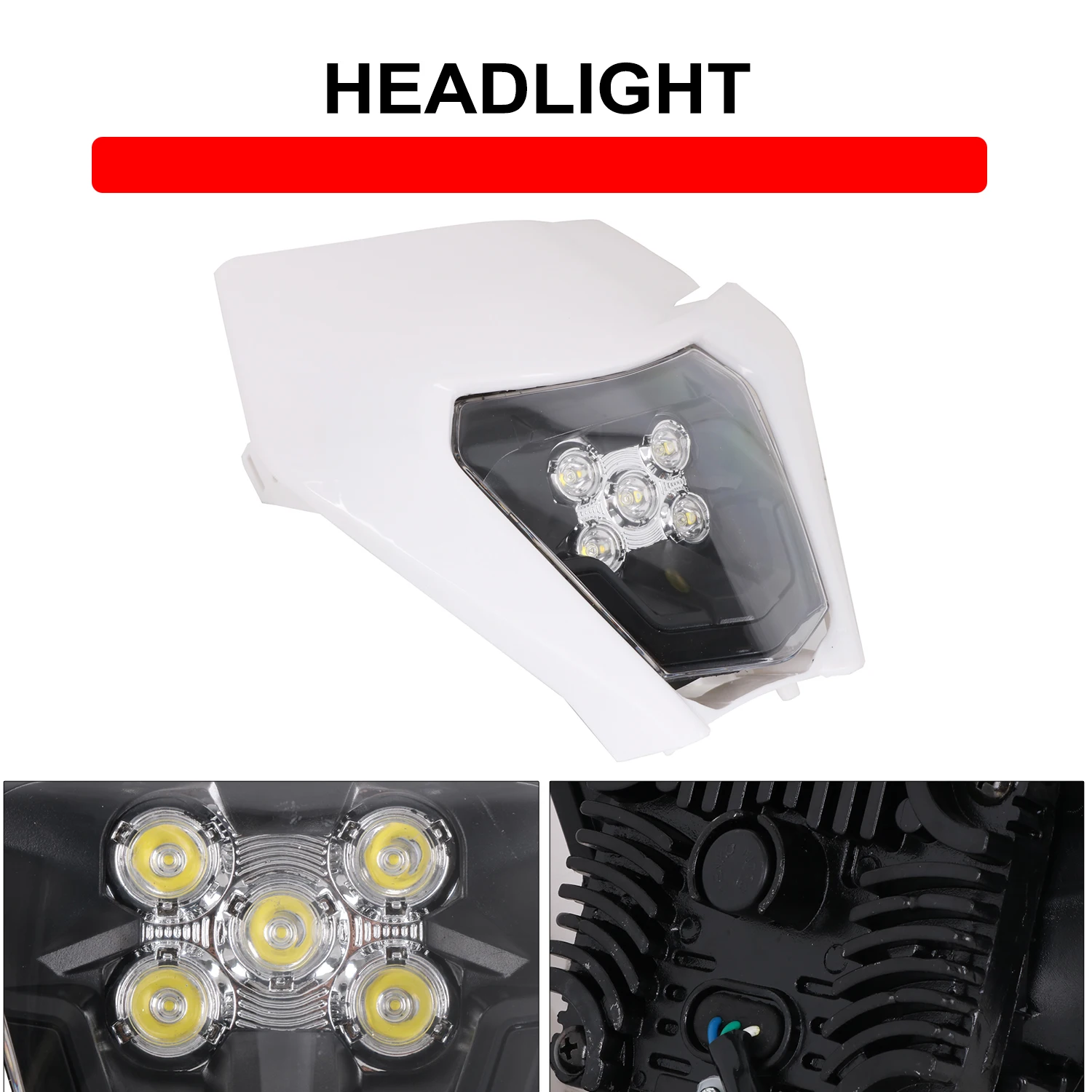 

Motorcycle Accessories LED Headlight Headlamp For KTM SX SXF EXC EXCF XC XCF XCW EXCW 125 150 200 250 300 350 400-530