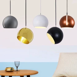 Nordic Modern Pendant Lights Creative Iron Hanglamp For Living Room Bedroom Dining Room Bar Decor Loft E27 Luminaire Suspension