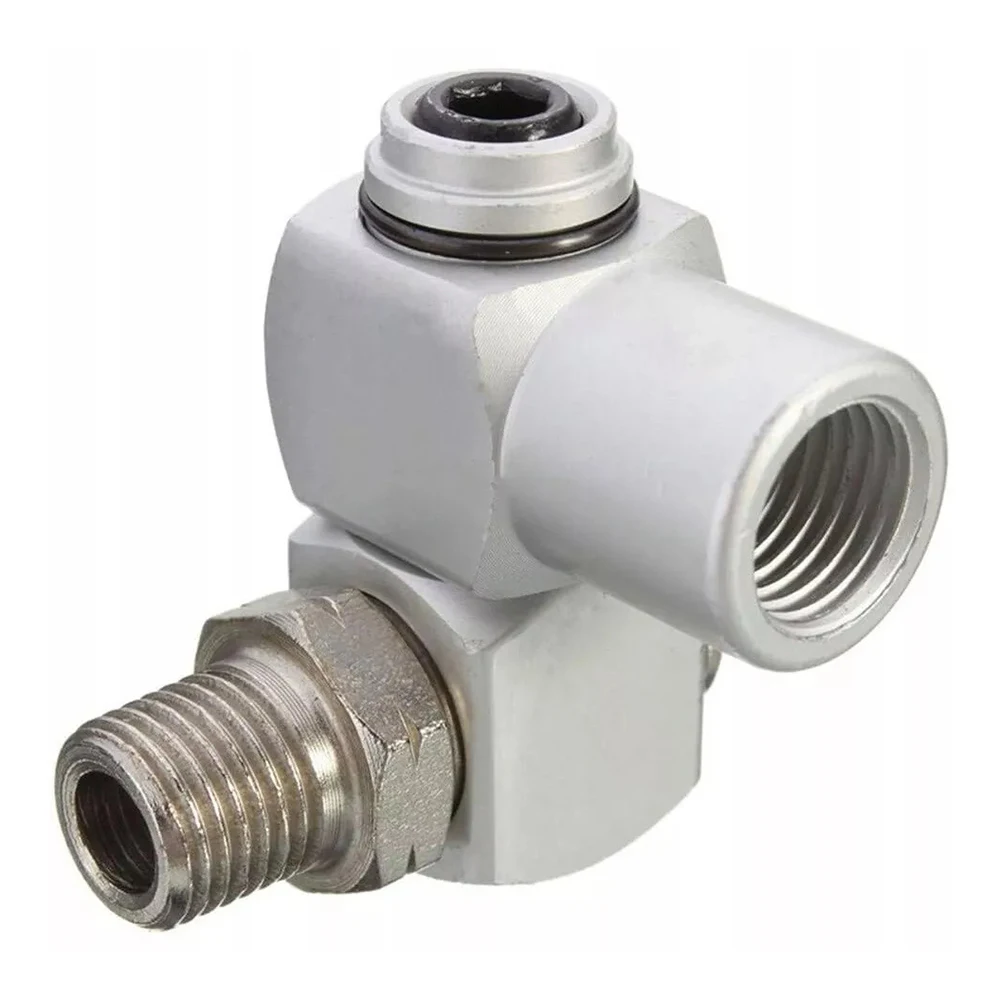 1/4 Inch Air Tool Swivel Fitting For 360 Degree Swivel Air Hose Connector 1/4-Inch Male NPT X 1/4-Inch Female NPT Quick Connecto