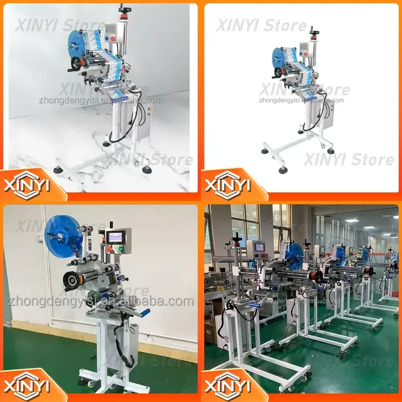 Semi Automatic Flat Label Coater For Adhesive Label Square Box Film Flat Bag