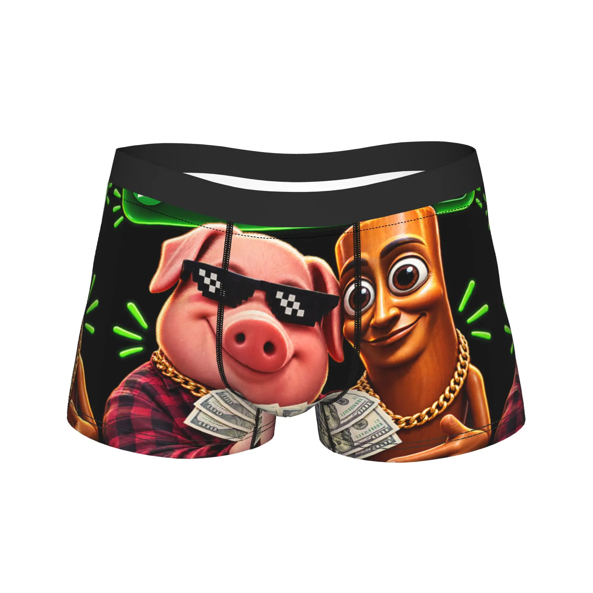 There is Motion at Your Front Door John Pork Tung Tung Sahur Underwear Men Panties Breathable Boxershorts Quality Boxer Brief