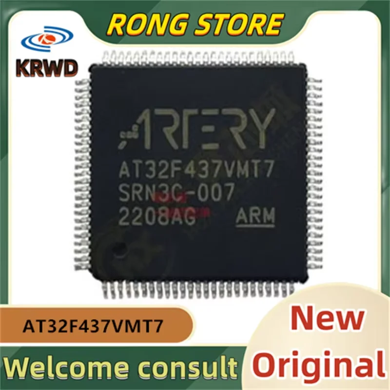 

5 шт. AT32F437VMT7 новый и оригинальный чип IC AT32F437VMT7 AT32F437 LQFP100 Универсальный MCU/32-битный микроконтроллер