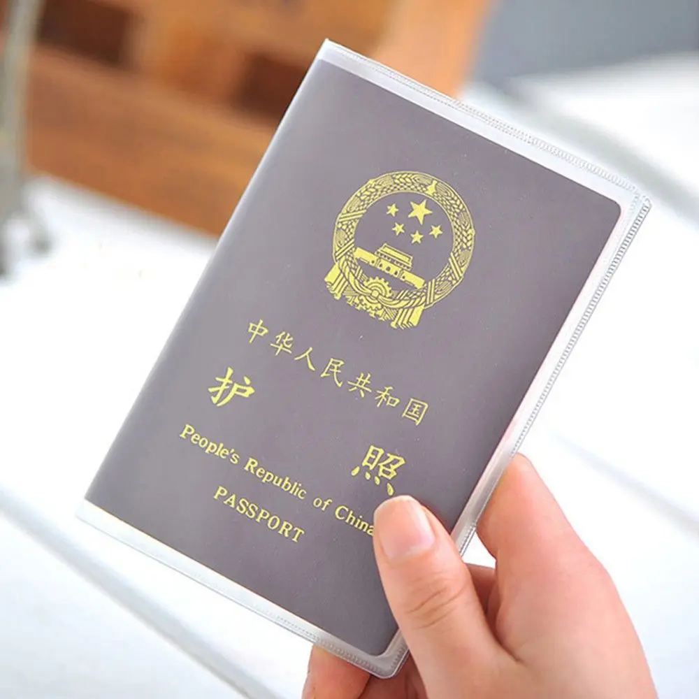 ID Card Protective Case Waterproof Note Holder PVC Transparent Bag Document Sleeve Clear Card Cover School Supplies