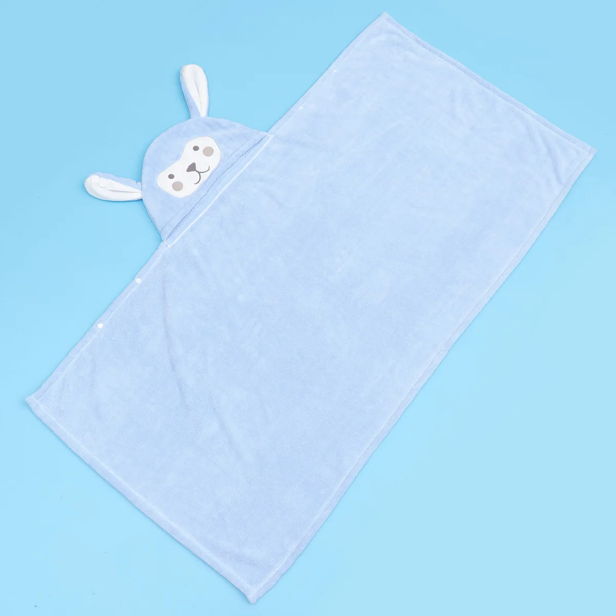 

1 шт., детское банное полотенце с капюшоном, мультяшный дизайн, небесно-коралловый флис, быстросохнущее, толстое, мягкое, впитывающее для бассейна, пляжа