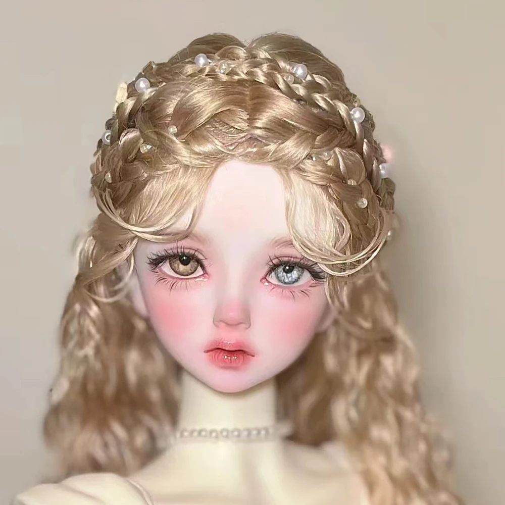 1/4 BJD Doll Head With Body No Makeup Resin 1/4 BJD Doll DIY Lovely Girl NudeDoll Ball Jointed Dolls Without Makeup