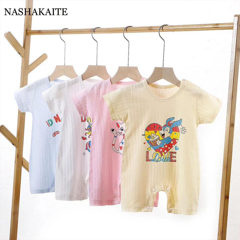 

Cartoon Baby Clothes Unicorn Print jumpsuit For Kind Newborn Overalls Summer Infant Clothing cotton Baby Rompers Unisex