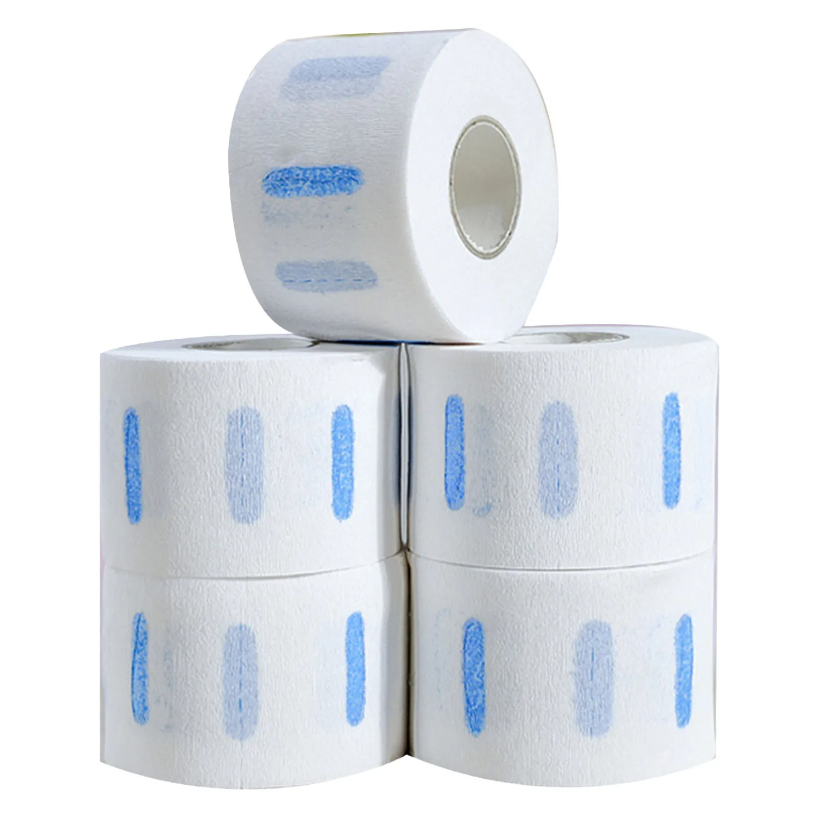 5 Rolls Neck Strips White Professional Stretchy Barber Neck Strips Paper Hairdressing Tool for Hair Cutting White Neck Strips