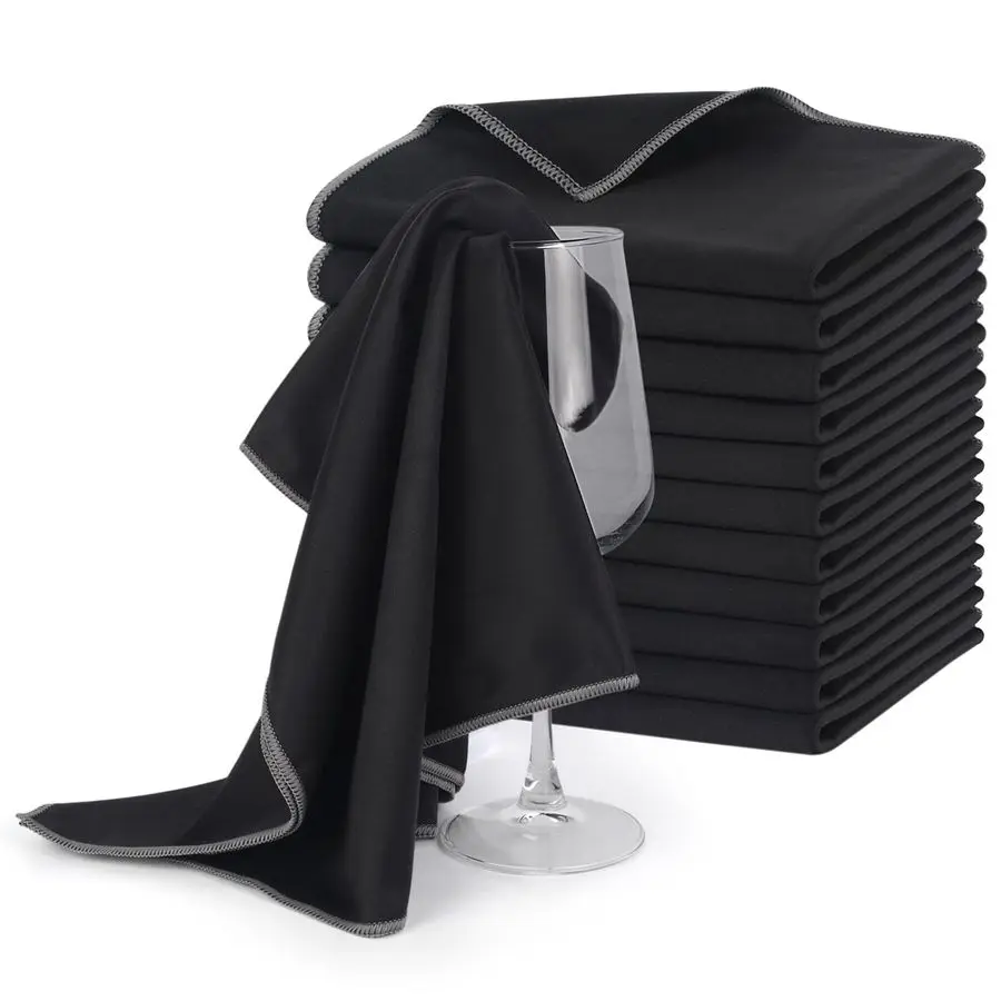 

Салфетки для полировки стекла из микрофибры, большие толстые безворсовые сушильные полотенца для бокалов, посуда для бокалов, бытовая техника из нержавеющей стали