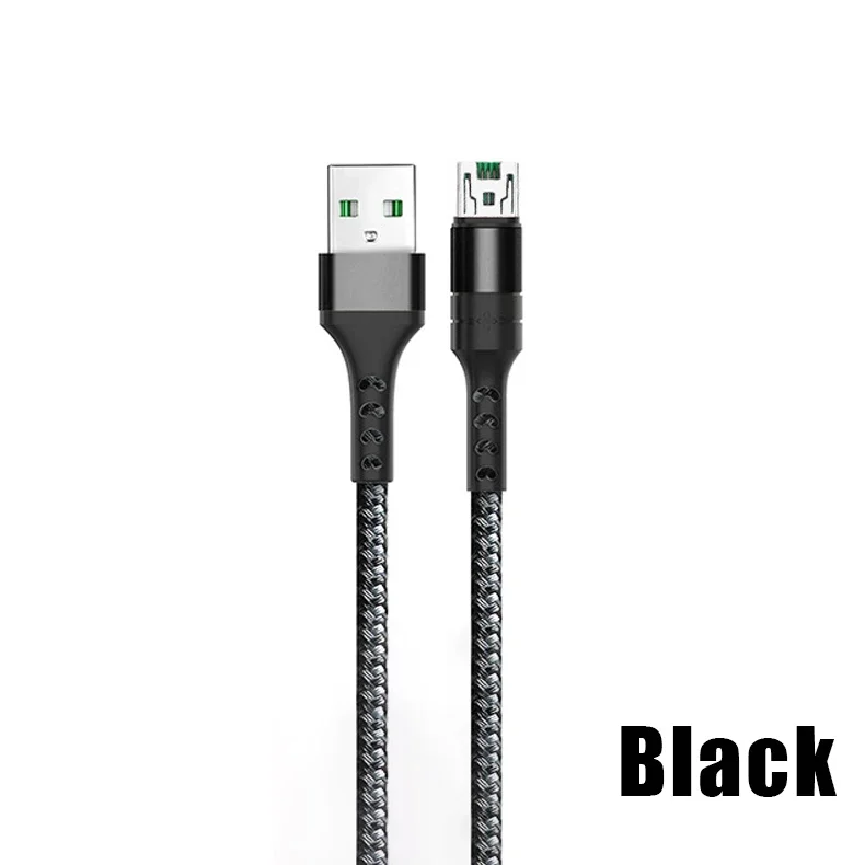 【Fast Ship】Vooc Braided 4A 3.0 USB Micro USB Fast Charging Cable Android Micro USB Charger Cord Data Cable Charging Cord