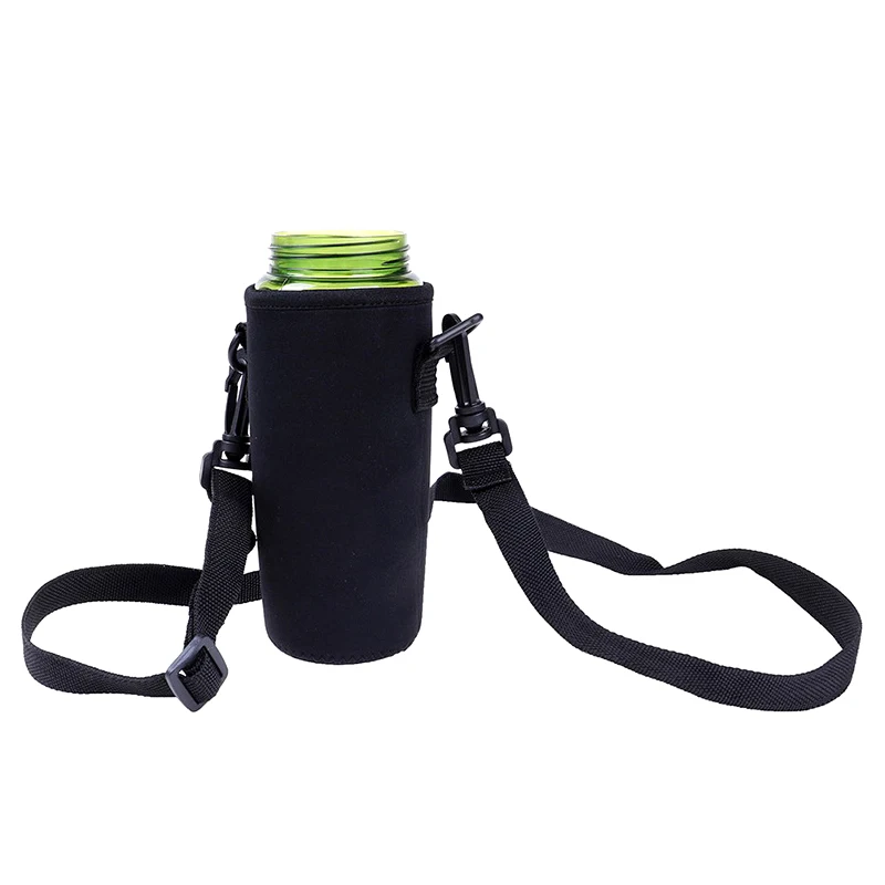 Funda Protectora de Neopreno para Botella, con Correa Cruzada, Aislante, para Bebidas, Material de Buceo, en Oferta