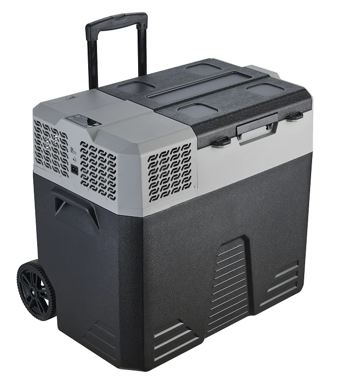 Battery Powered Wheels Car Fridge Freezer Electric Cooler Box Portable Refrigerator For Camping