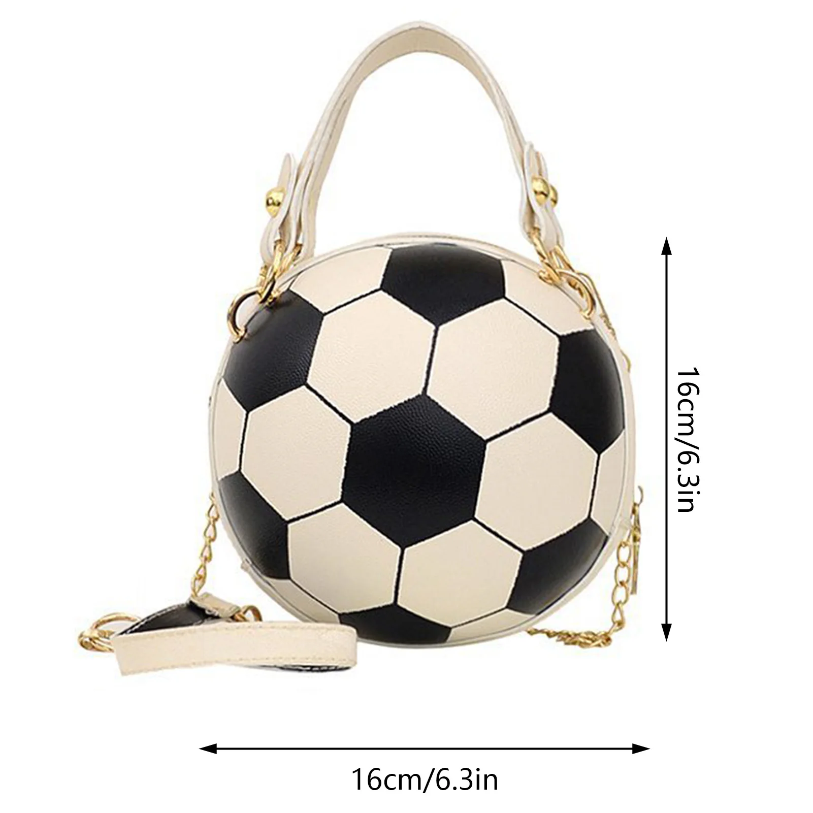Neuartige Basketball-Handtasche für Damen, PU-Leder Basketball-Fußball-Umhängetasche für den täglichen Einkauf und Reisen – Detail 6