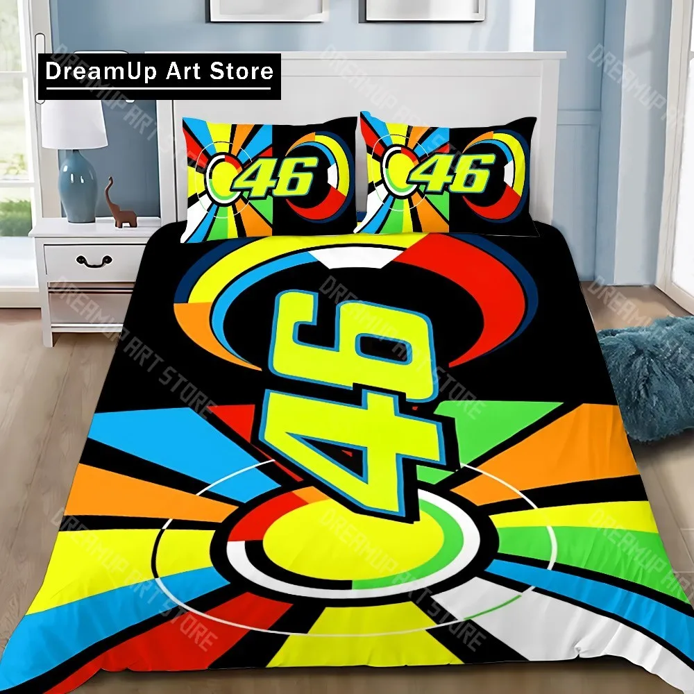 3D Printed Motorcycle Fleet Racing Bedding Set for Boys Girls Duvet Cover Pillowcase Twin Queen King Full Single Double Sizes