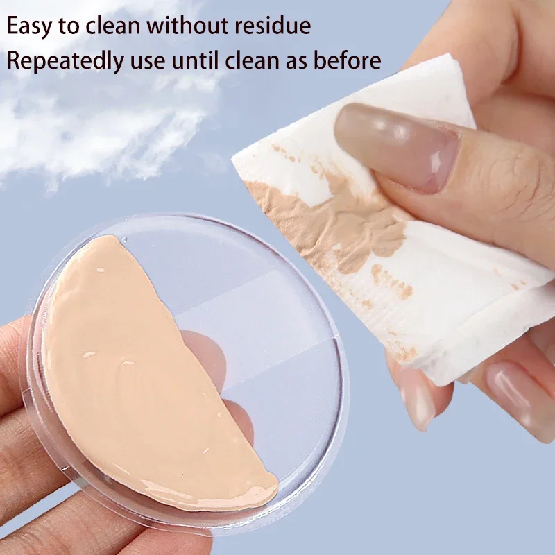 Soft Silicone Gel Powder Puff Sponge for Cosmetic Face Foundation BB Cream Transparent No Powder Eating Powder Puff Makeup Tools