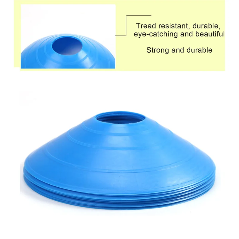 1/5/10PCS PVC Disc Cone Set Multi Sport Training Space Cones With Plastic Stand Holder For Soccer Ball Game Disc Inline Skating