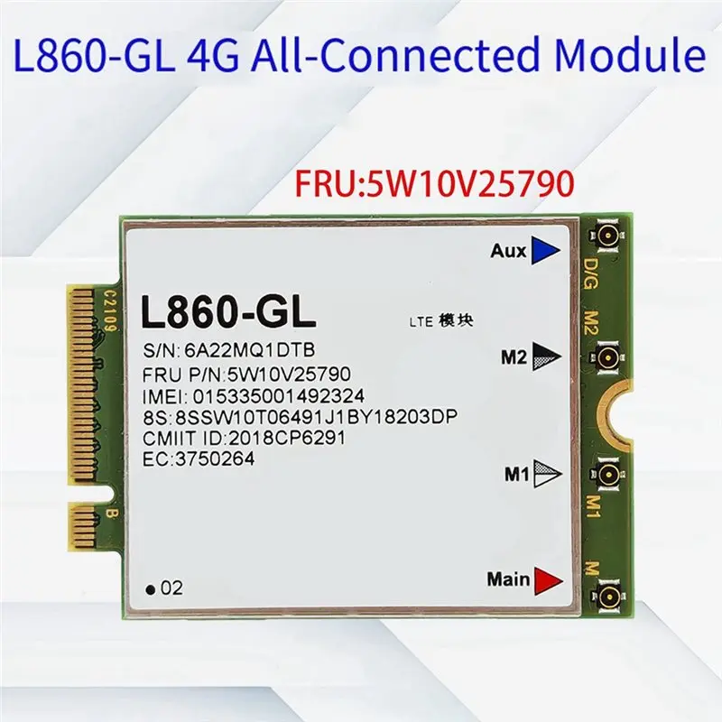 Well Made-L860-GL WWAN Card 4G Module For X1 7Th 8Th X1 Yoga 4Th T490 T14 T14s X13 T15g T490 X13 T14S P14S X15S P15S Yoga 4Th