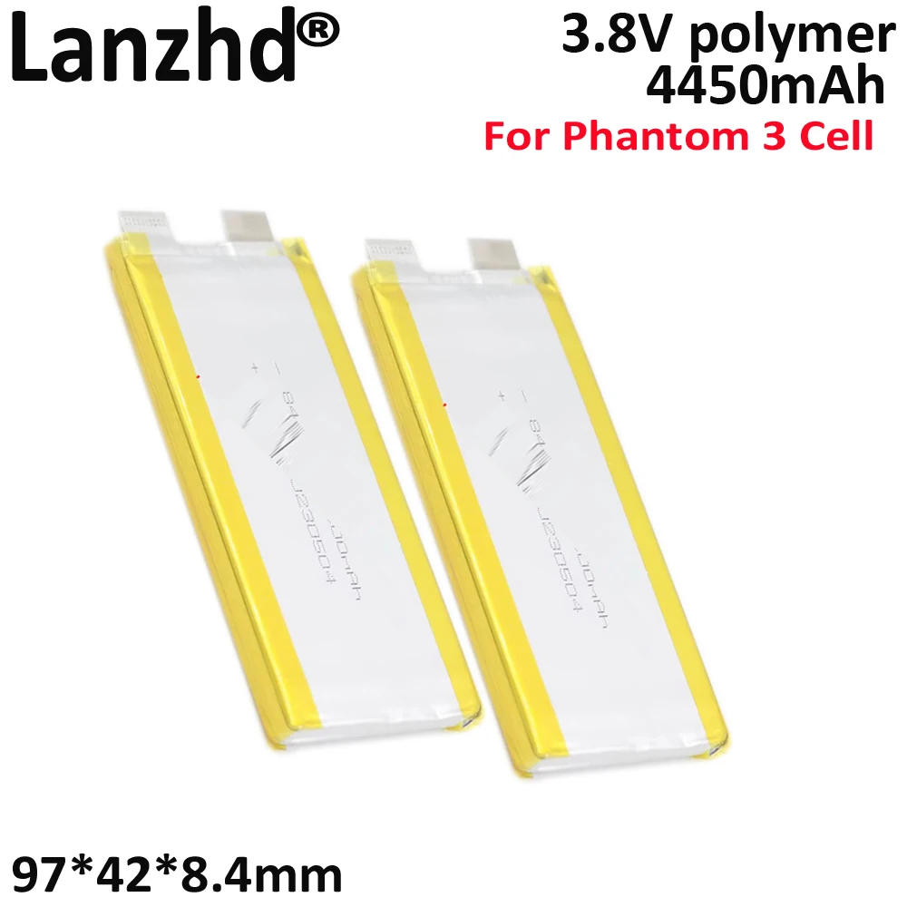 3.8V Battery Cell for DJI Phantom 3 Drone PH3 3P/3S/3A/3 SE 4K Li-Po 15C High Rate Rechargeable 4500mAh 844297 784399