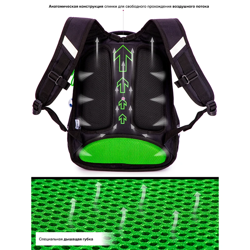 Mochila ortopédica para niños, morral escolar con patrón de fútbol 3D, impermeable, de alta calidad, novedad