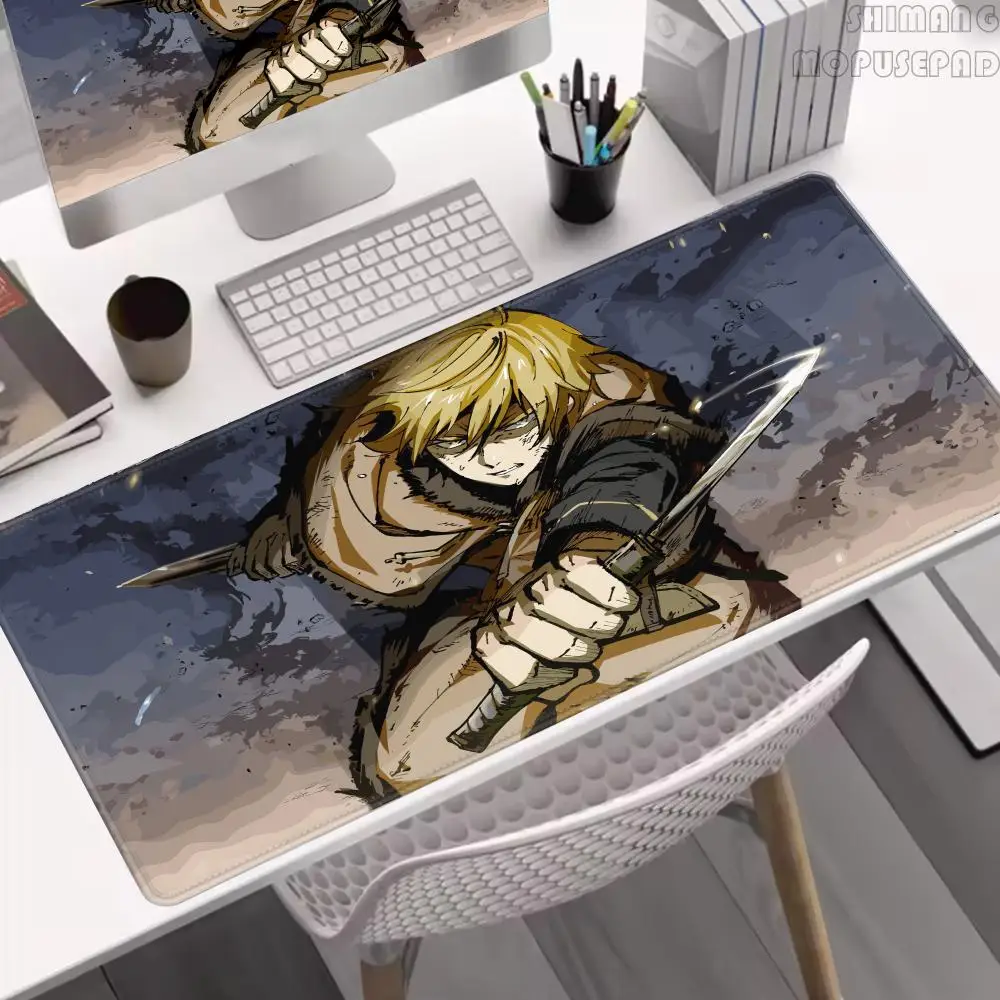 

Big Mousepad Vinland Saga Mouse Pad Gaming Large Xxl Gamer Keyboard Mause Mat Desk Protector Accessories Computer Pc Desks Pads