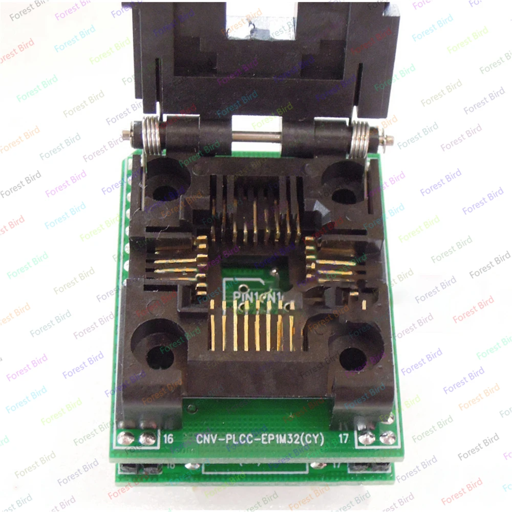 Professional Clamshell Programmer Tester Socket PLCC32 DIL32/ PLCC32 ZIF-CS PLCC32 Special DIP32EP1M32 10000 Times Life