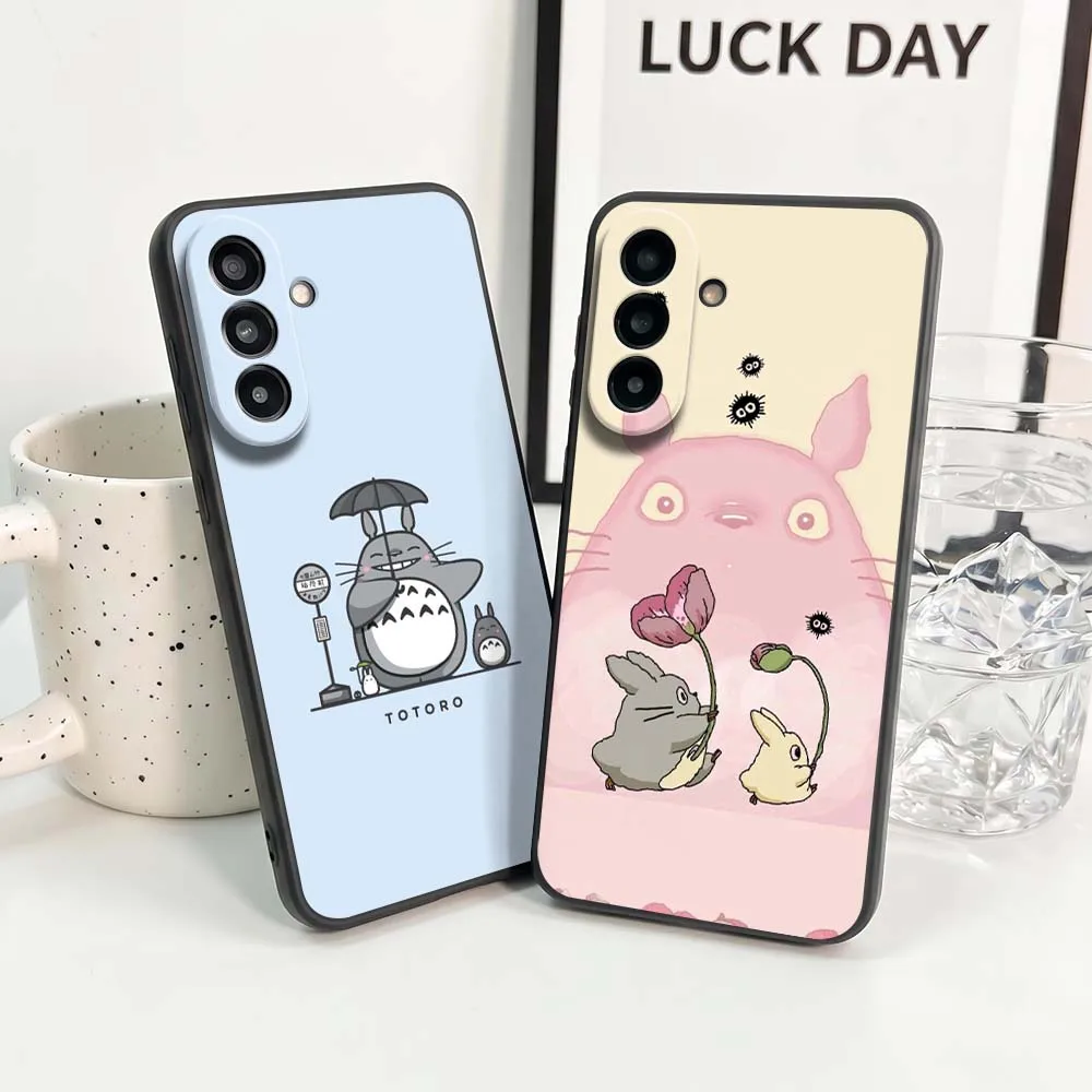 Phone Case Comics Japanese Cartoon Art For Samsung Galaxy Note 20 10 A72 A71 A56 A55 A54 A53 A52 A51 A42 A41 A36 A35 A34 Black