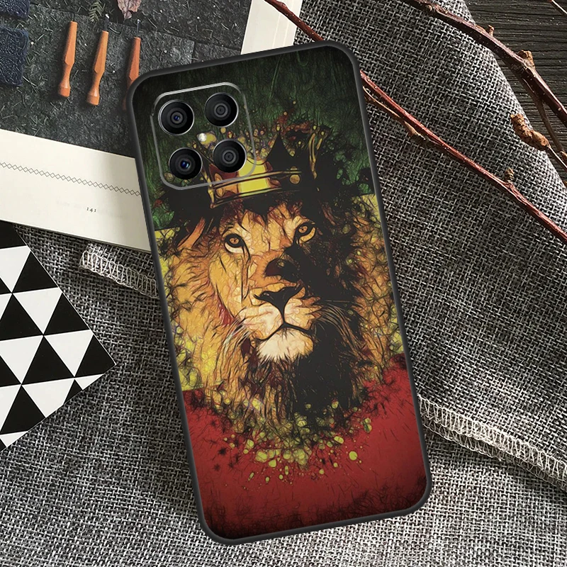 Rasta Lion Reggae Bob Marleys For Honor Magic 6 Pro Magic 5 Lite 50 70 90 Lite X6 X7 X8 X9 X6a X7a X8a X9a X8b X9b Case