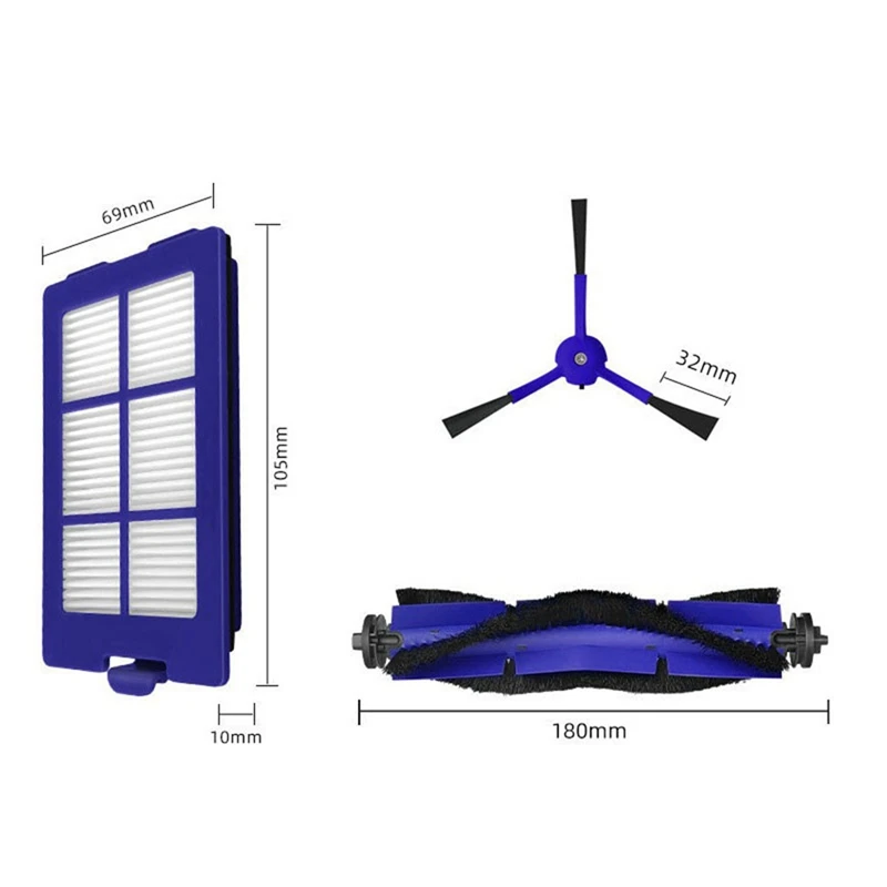 استبدال ل Eufy Robovac X8 الهجين جهاز آلي لتنظيف الأتربة إكسسوارات قطع غيار فرشاة جانبية فلتر Hepa الملحقات