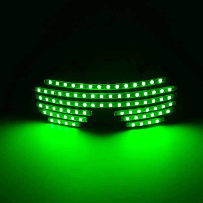 Halloween Electronic Luminous Glasses Novelty DJ show glowing glasses Led light up Glasses cosplay dance performance props