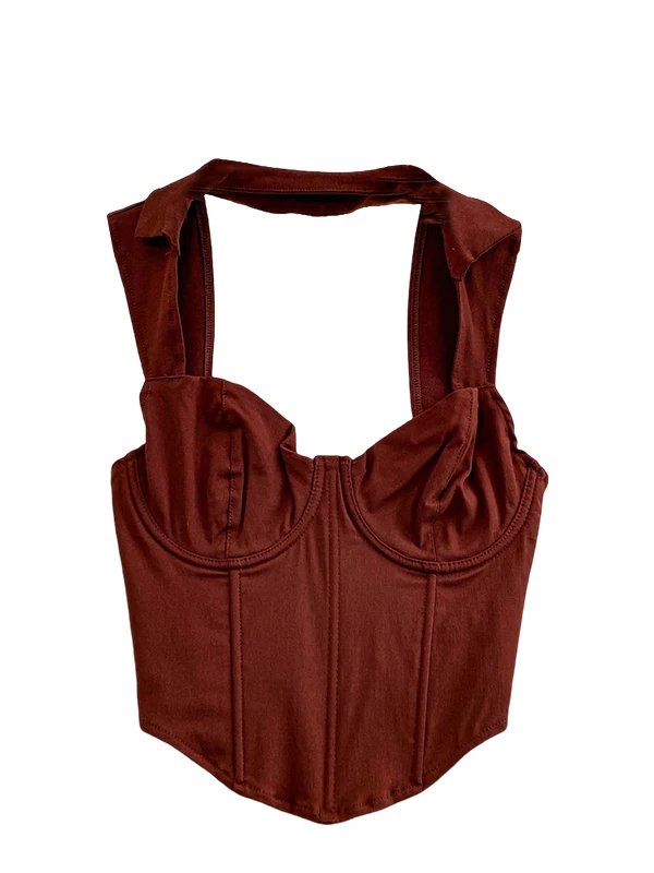 Sexy Quadrat Kragen Hängen Ne Strap frauen Herbst Winter Abnehmen ort Jeans Top Design Sensation Innere Tragen Fem Faion