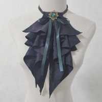 Royal Luxury Lolita Bow Tie Fashion Anime Cos Ties Performance Clothing Shirt Drool Bib Prince Style Original Detachable Collars