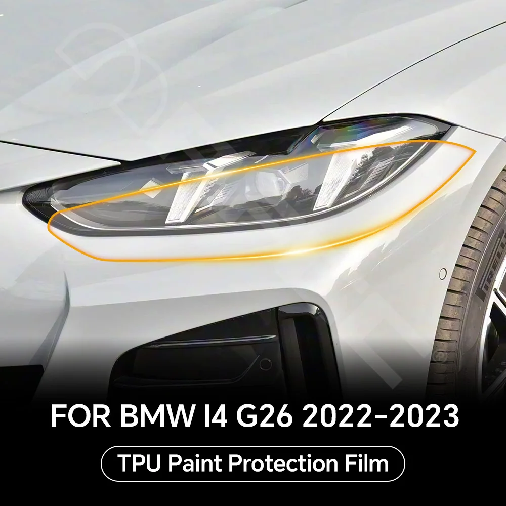 

Car Headlight Rearview TPU Protection Film For BMW I4 G26 2022 2023 Anti-scratch Pre-cut PPF Clear Bra Invisible Resistant Cover