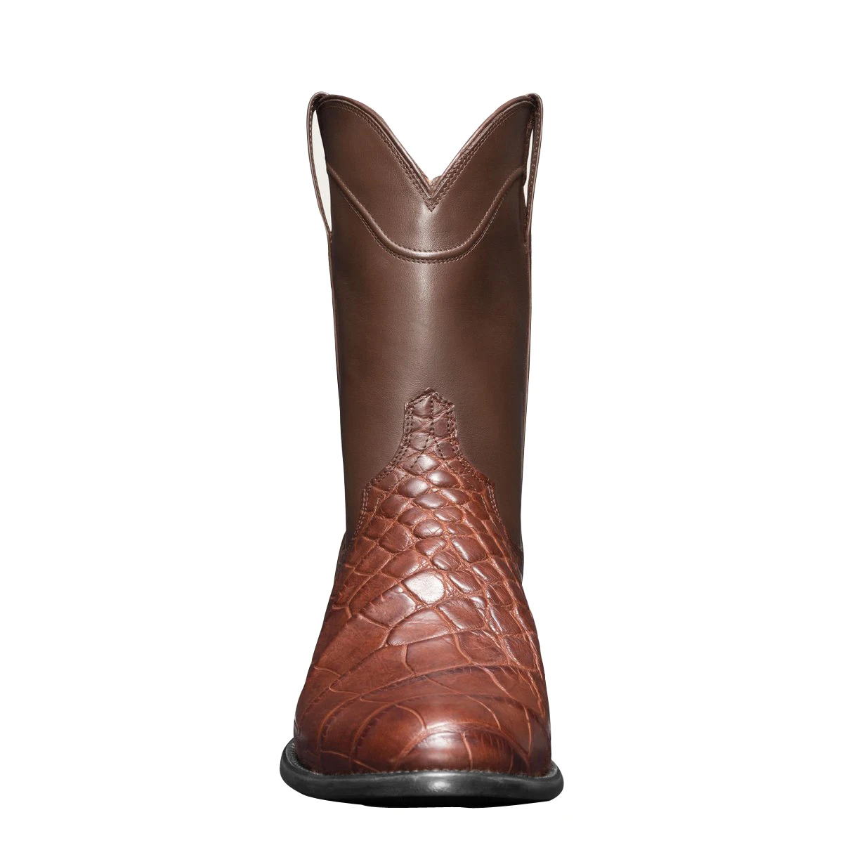 Men West Cowboy Boots High Tube Retro Men's Boots Crocodile Pattern Men Footwear Large size EUR 38-48 view 5