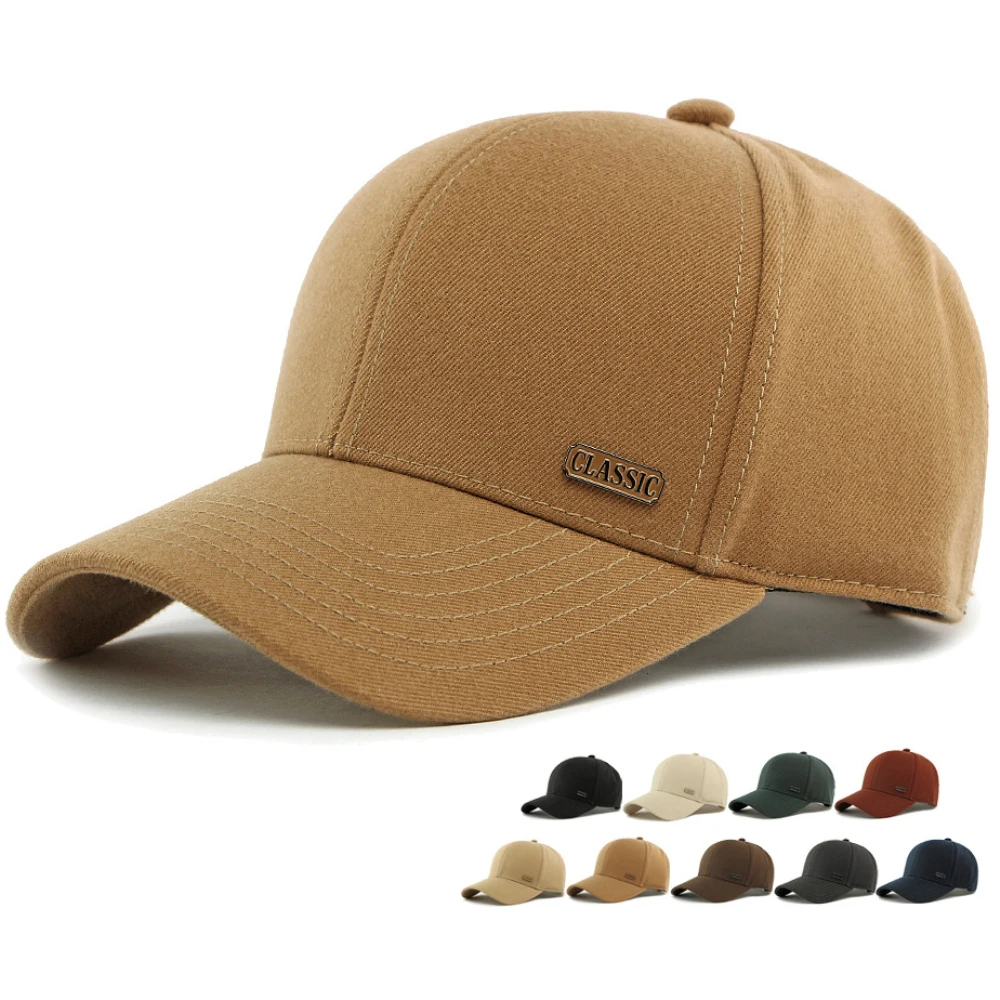 

HT4881 Spring Autumn Cap for Men Women Solid Plain 6 Panels Baseball Hat Unisex Adjustable Snapback Cap Male Female Baseball Cap