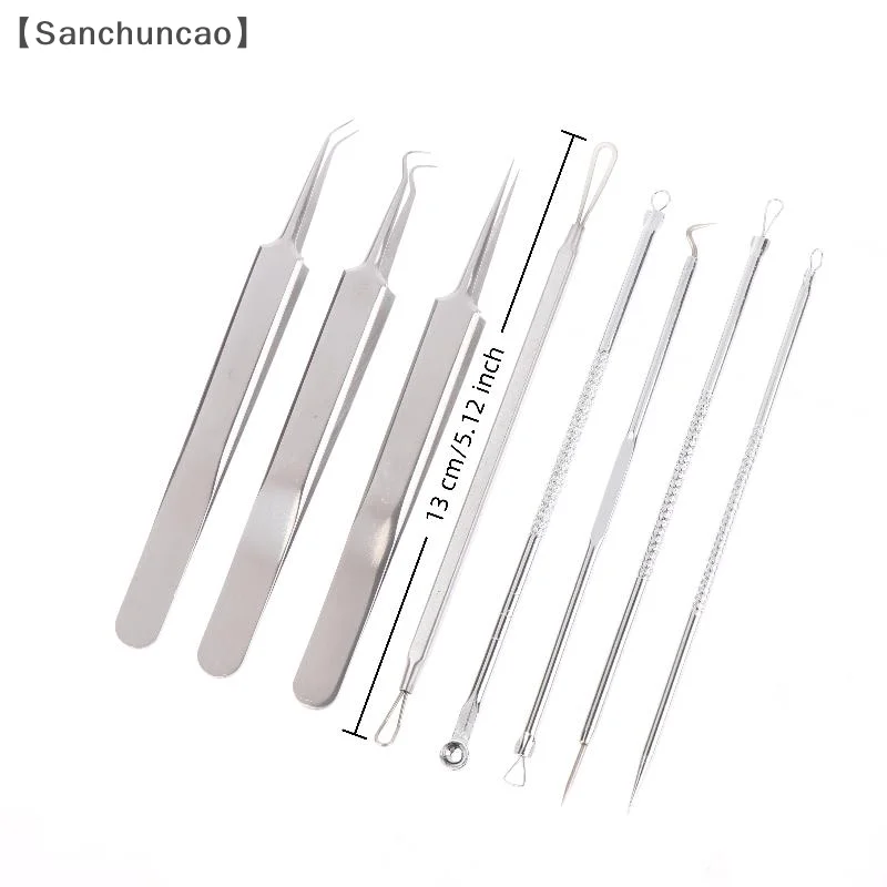 soiSan Parque5/7/8 stuks Ultrafijne celpuistjes Mee-eter Clip Pincet Schoonheid Gezicht Gezondheid Salon Speciale mee-eter verwijderaar Acne Naald