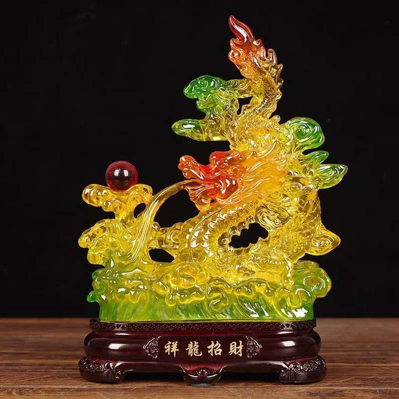 Fengshui Wealth Xianglong Xianrui Zhaocai Decoration Home Living Room Tv Cabinet Wine Cabinet Decor Housewarming Gifts Ornaments
