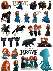 Disney BRAVE Patches for clothes Merida thermo-stickers for children heat transfer vinyl