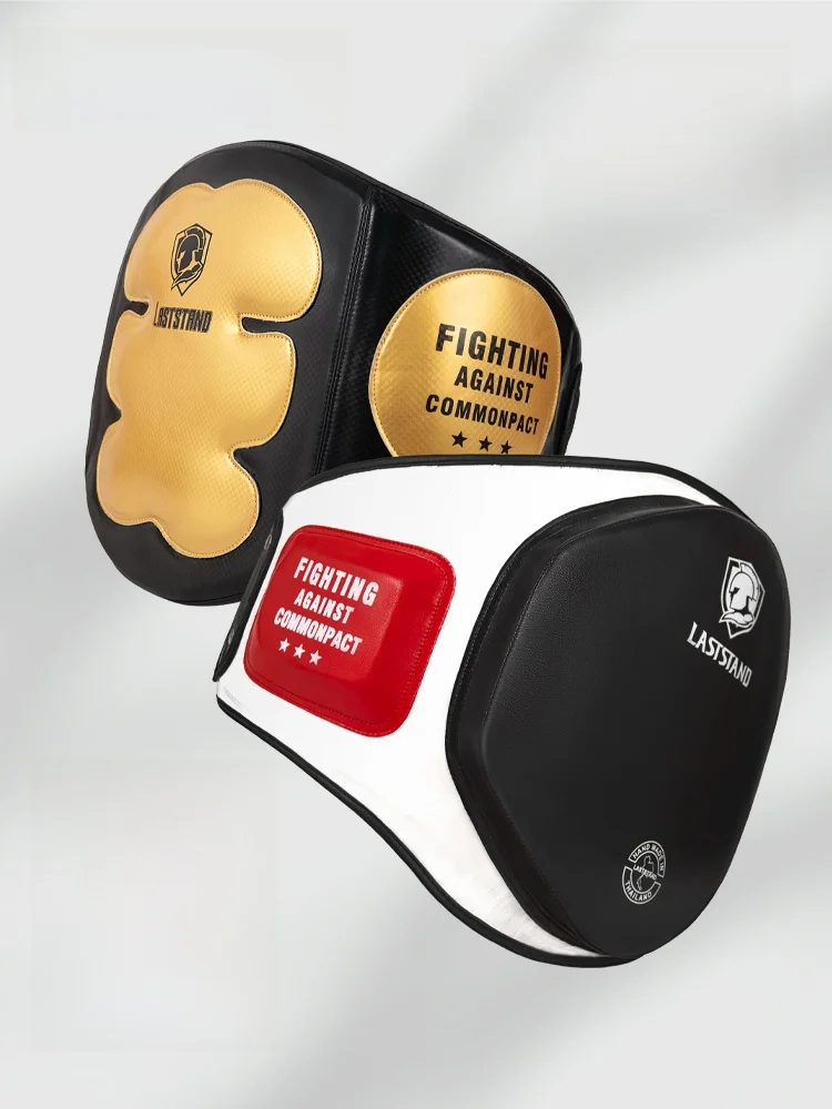 thickened-boxing-waist-target-thai-boxing-ultra-leather-training-equipment-martial-arts-training-belt-protector-pad