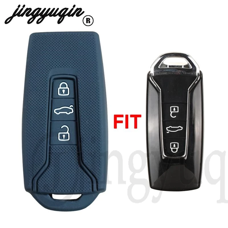 

jingyuqin 30pcs for Vw Touareg 2018 2019 2020 2021 Remote Silicone Car Key Case Cover Protection Holder Fob 3 Buttons