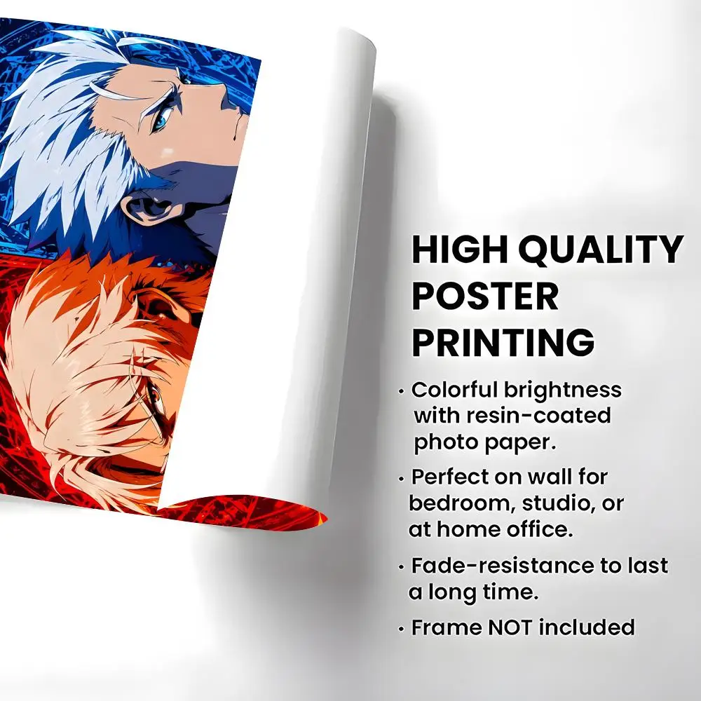 Game Devil May Cry Poster Self-adhesive Art Waterproof Paper Sticker Coffee House Bar Room Wall Decor