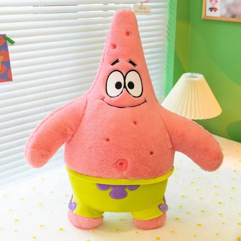 35-100CM SpongeBob Doll SquarePants Patrick Star Plush Anime Cartoon Toy Soft Cute Stuffed Collection Children\'s Birthday Gift