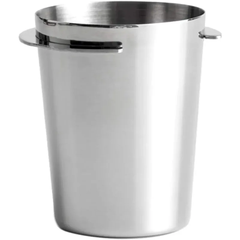 For Espresso Machine Wear Resistant Coffee Dosing Cup Powder Feeder Coffee Dosing Cup 58mm Stainless Steel Sniffing Mug