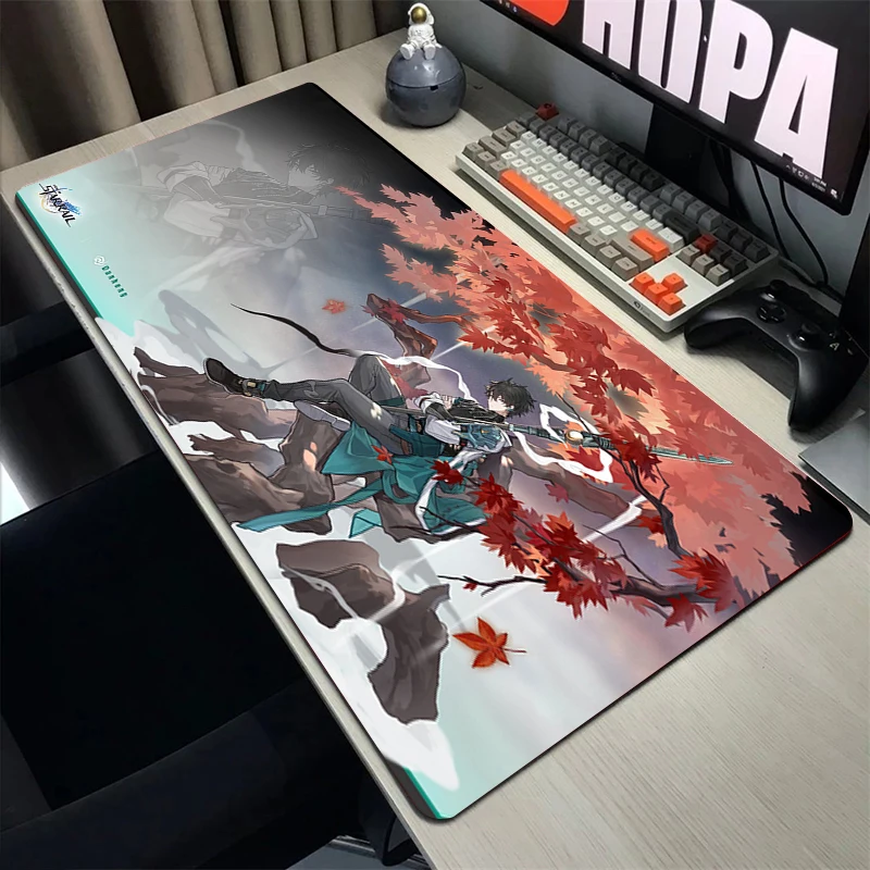 Large Gaming Mouse Pad Honkai Star Rail Mousepad Laptop Gamer Computer Desktop Mouse Mat Natural Rubber Office Carpet 500x1000mm