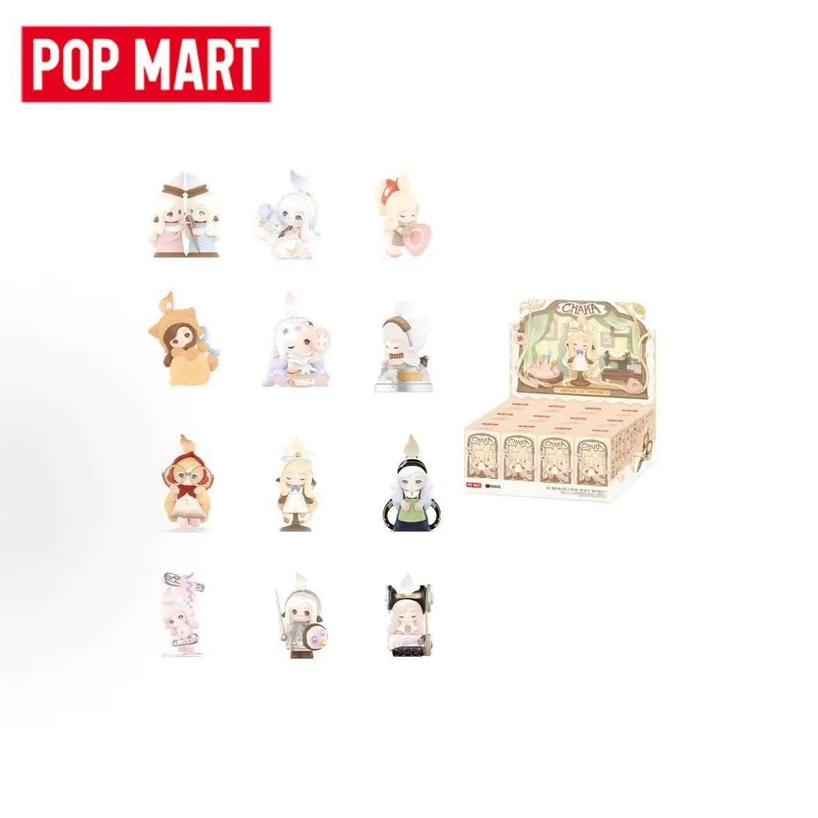 POP MART CHAKA Stitch By Stitch Series Caja Misteriosa de Moda Figura de Acción de Anime Caja Aleatoria Sorpresa Juguetes Modelo Adorno Muñecas