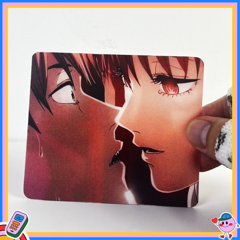 

Chainsaw Man Anime Key Scenes Denji & Makima Magical Transform Dynamic Lenticular Card Manga Exhibition Material Creative Gift
