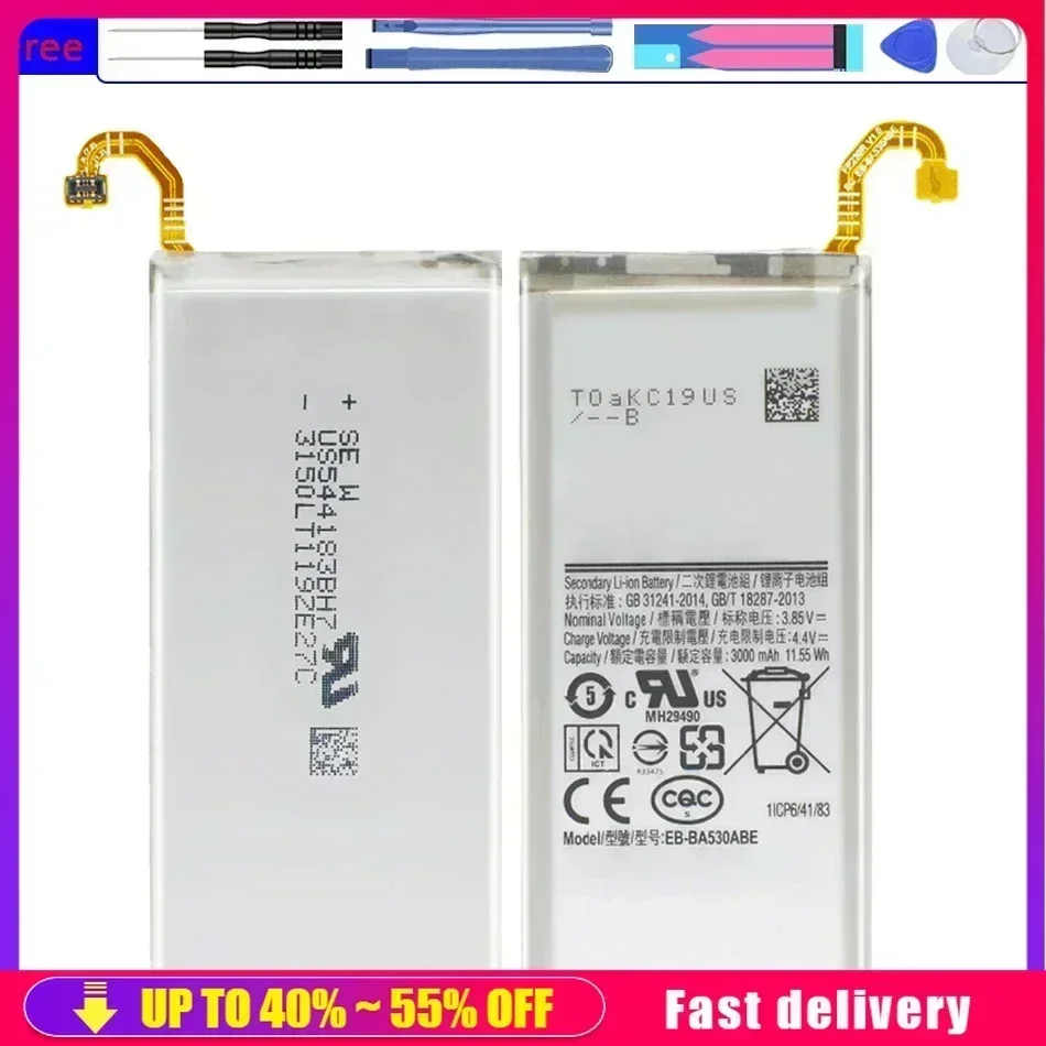 

Mobile Phone Batteries EB-BA530ABE For Samsung Galaxy A8 2018 (A530) A530 SM-A530F 3000mAh EB-BA530ABE Smartphone Battery