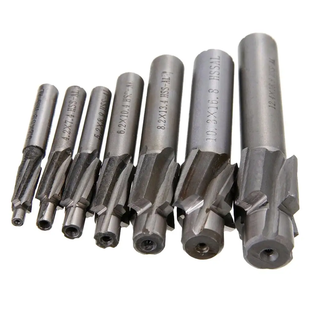 

Set HSS Mill Cutter , Suitable for Carved, High- Machines, Milling of Copper, Aluminum, Tool Steel, Cast Iron, etc.