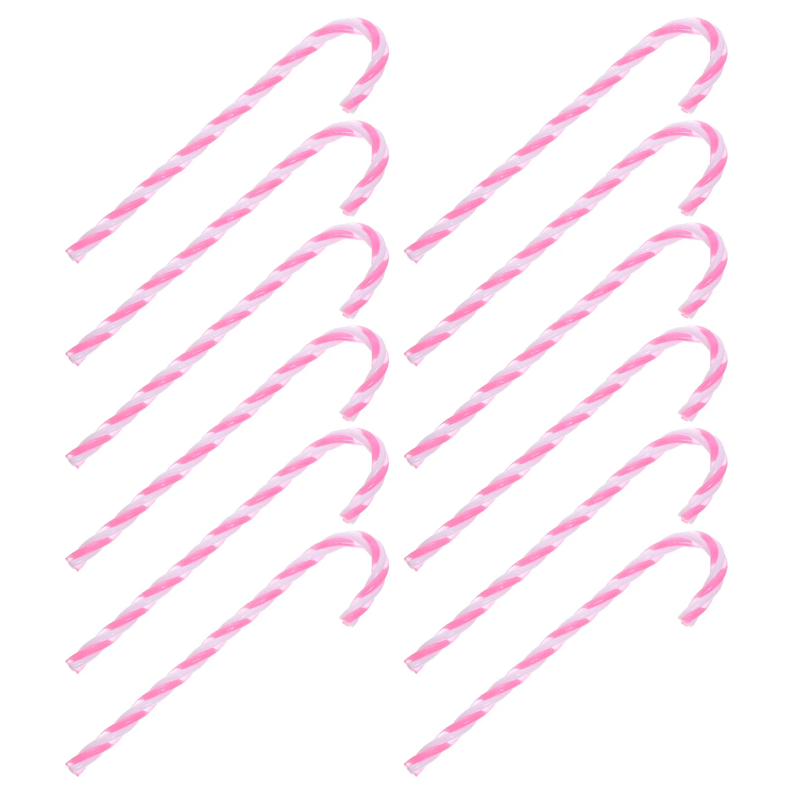 

12 Pcs Candy Cane Tree Decorations Christmas Decors Canes Ornament Pendant Staff