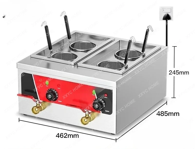 ZH  Noodle Cooking Stove Commercial Malatang Pot Desktop Noodle Cooking Pot Soup Powder Stove Electric Heating Multifunctiona